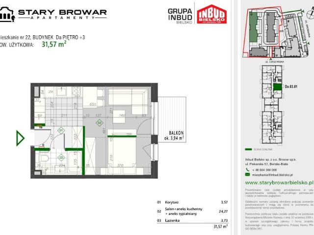 Mieszkanie 31,7m²