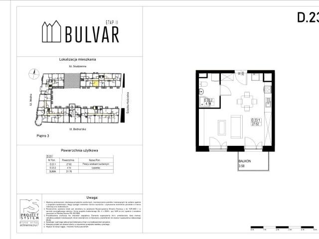 Mieszkanie 31,8m²