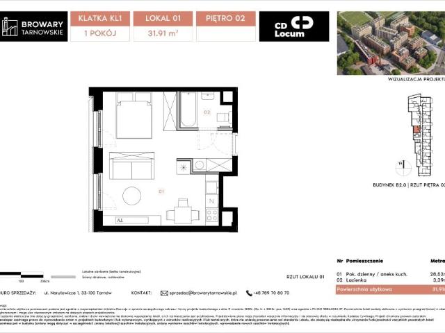 Mieszkanie 31,9m²
