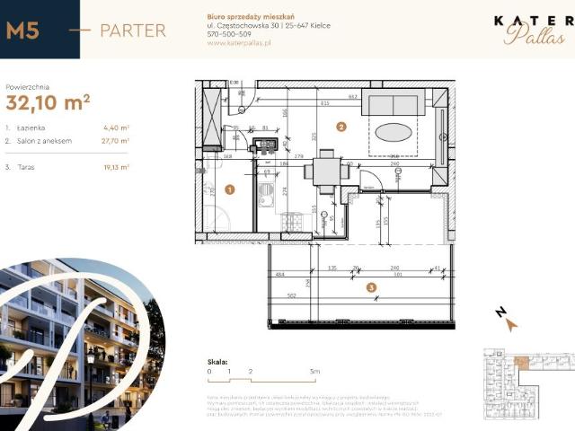 Mieszkanie 32,1m²