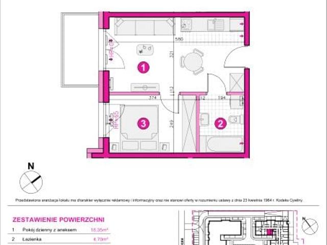 Mieszkanie 32,2m²