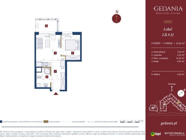 Mieszkanie 32,3m²