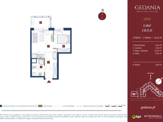 Mieszkanie 32,3m²