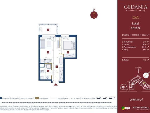 Mieszkanie 32,3m²