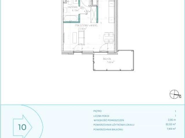 Mieszkanie 32,4m²