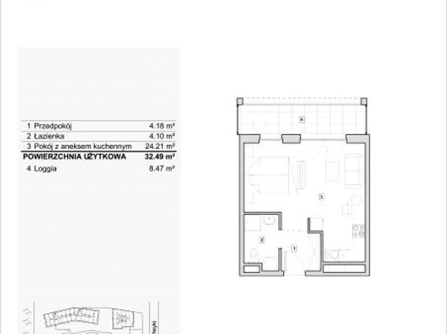 Mieszkanie 32,5m²