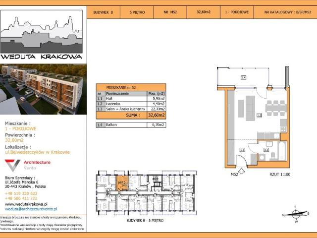 Mieszkanie 32,6m²