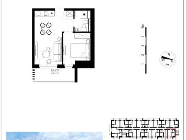 Mieszkanie 32,7m²