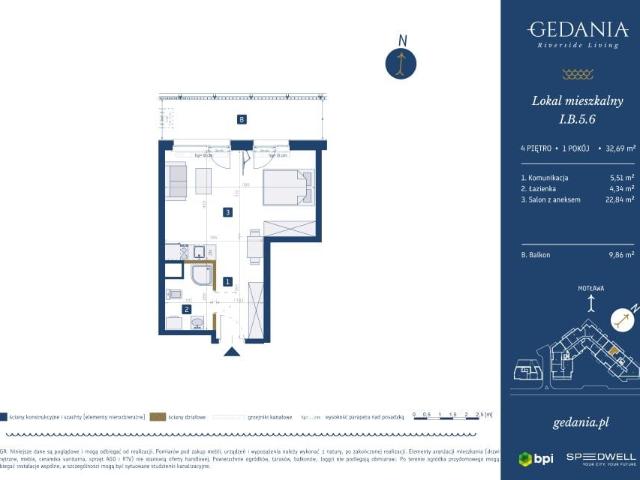 Mieszkanie 32,7m²