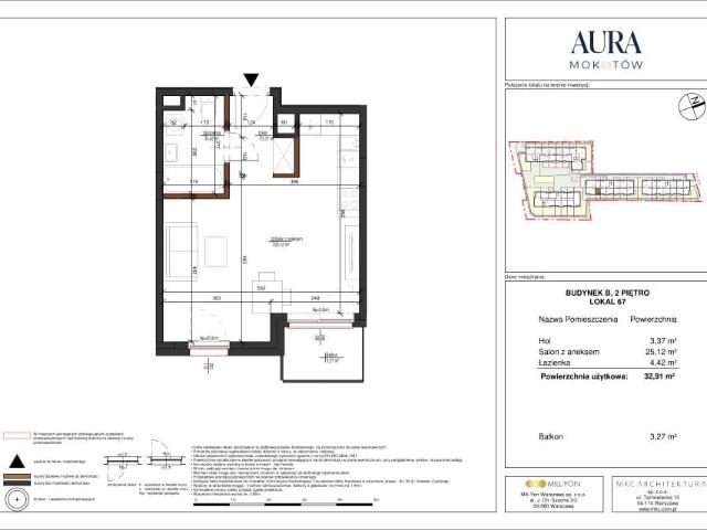 Mieszkanie 32,8m²