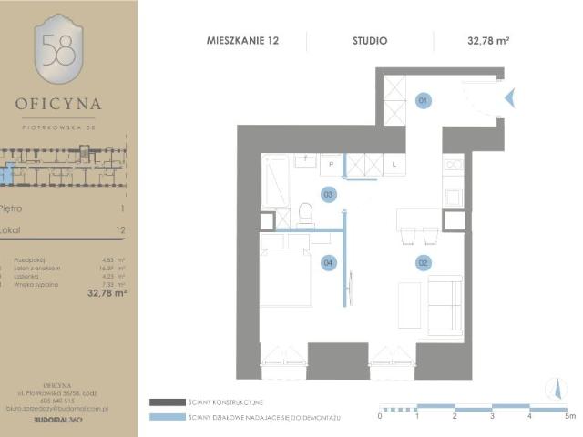 Mieszkanie 32,8m²