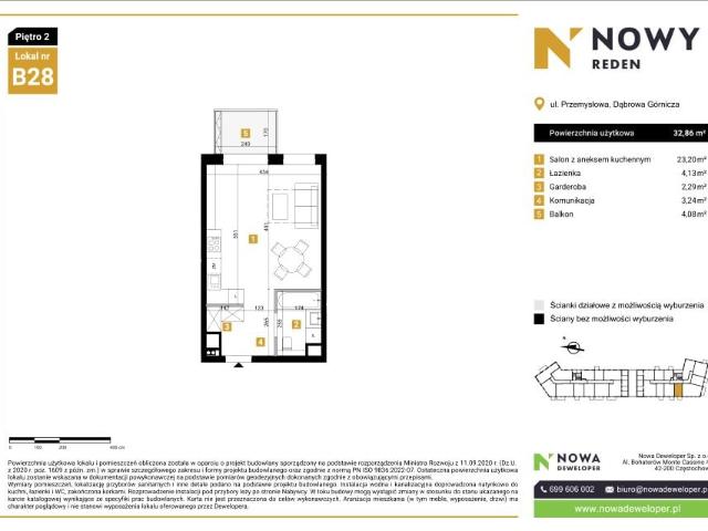 Mieszkanie 32,9m²