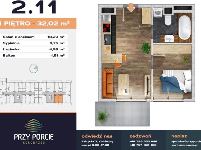 Mieszkanie 32m²