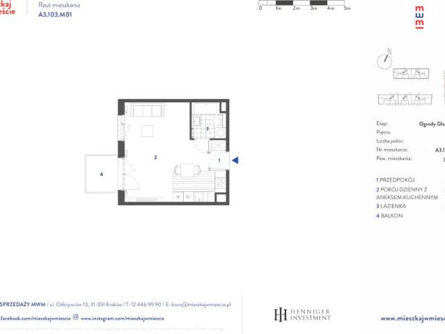 Mieszkanie 32m²