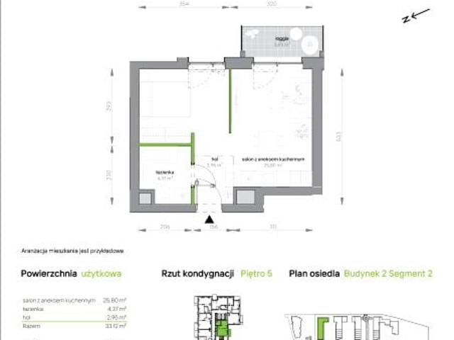 Mieszkanie 33,1m²