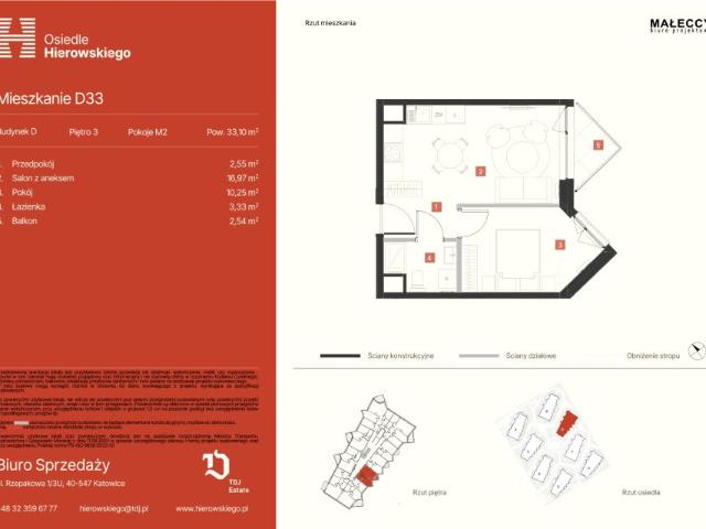 Mieszkanie 33,1m²