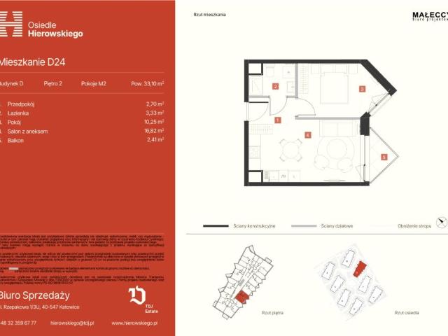 Mieszkanie 33,1m²