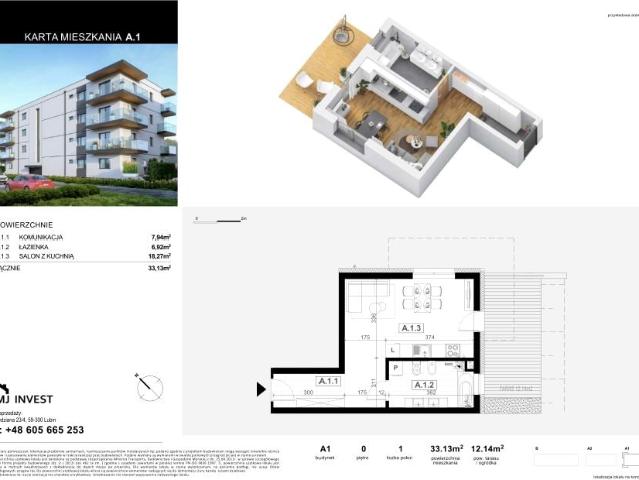 Mieszkanie 33,1m²