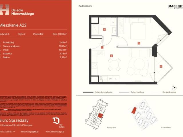 Mieszkanie 33,1m²