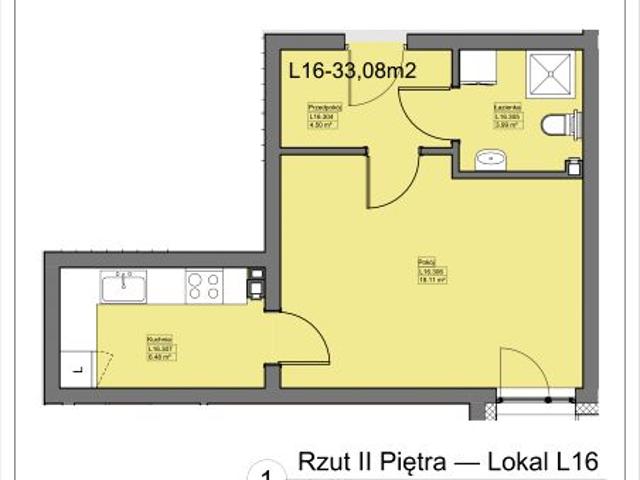 Mieszkanie 33,1m²