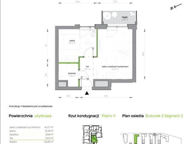 Mieszkanie 33,3m²