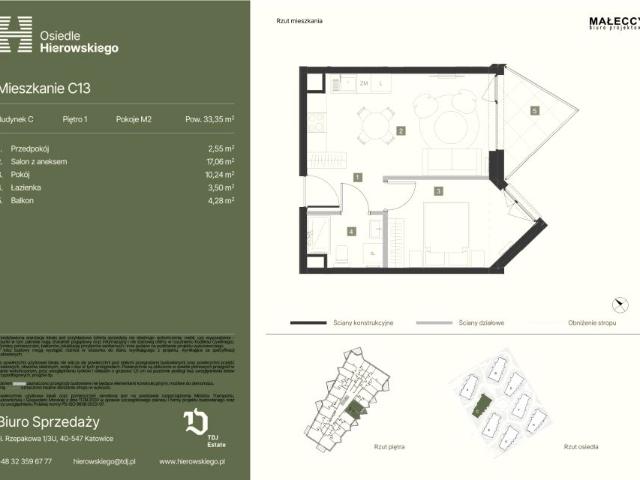 Mieszkanie 33,4m²