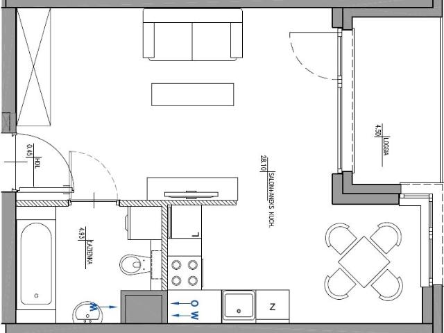 Mieszkanie 33,50 m², Warszawa