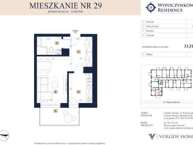Mieszkanie 33,5m²