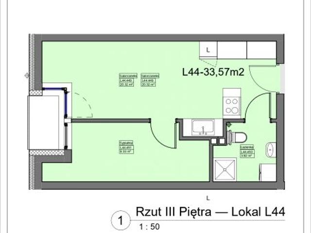 Mieszkanie 33,6m²