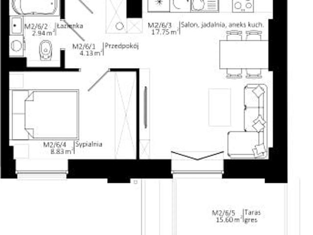 Mieszkanie 33,7m²