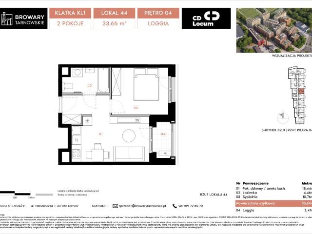 Mieszkanie 33,7m²