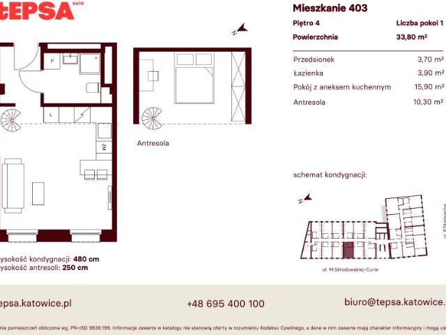 Mieszkanie 33,8m²