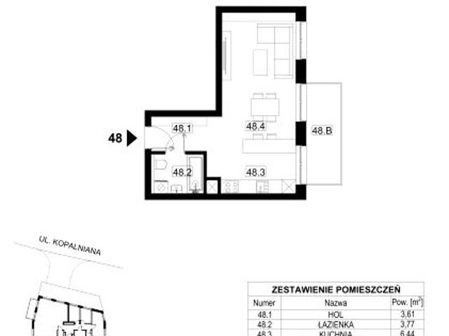 Mieszkanie 33,8m²