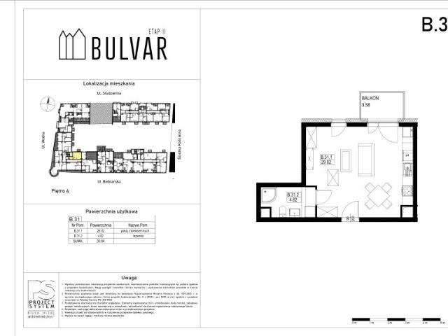 Mieszkanie 33,8m²