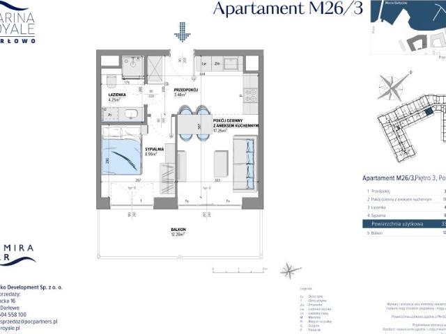Mieszkanie 33,9m²