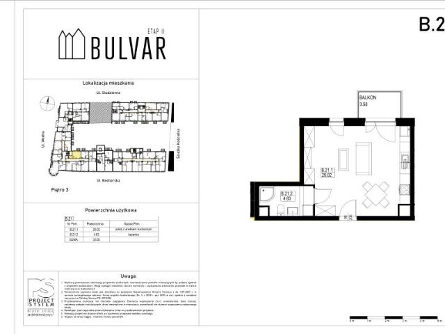Mieszkanie 33,9m²