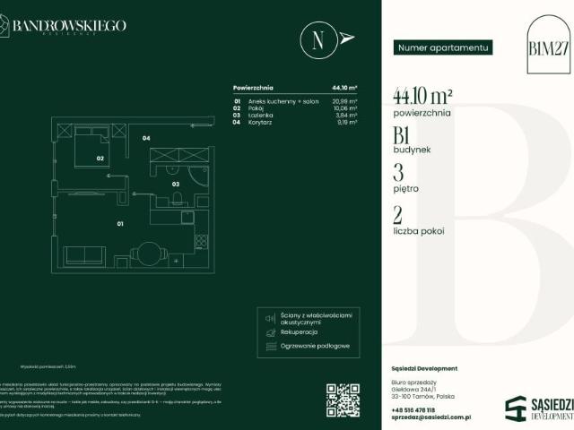 Mieszkanie 44,1m²