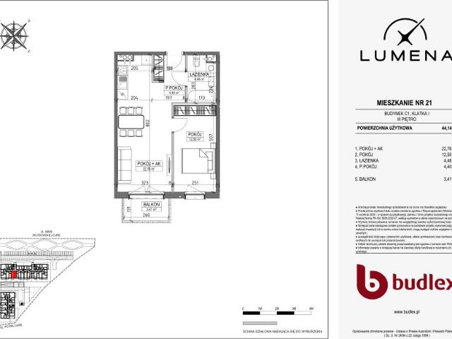Mieszkanie 44,1m²