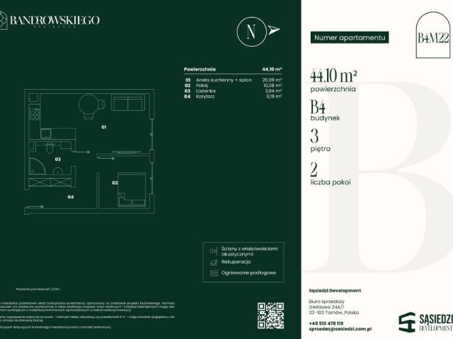 Mieszkanie 44,1m²