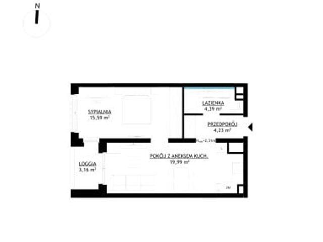 Mieszkanie 44,2m²