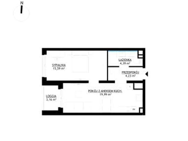 Mieszkanie 44,2m²