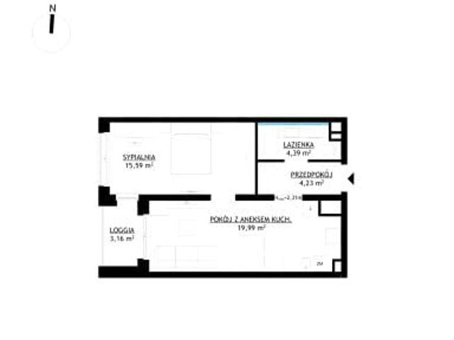 Mieszkanie 44,2m²