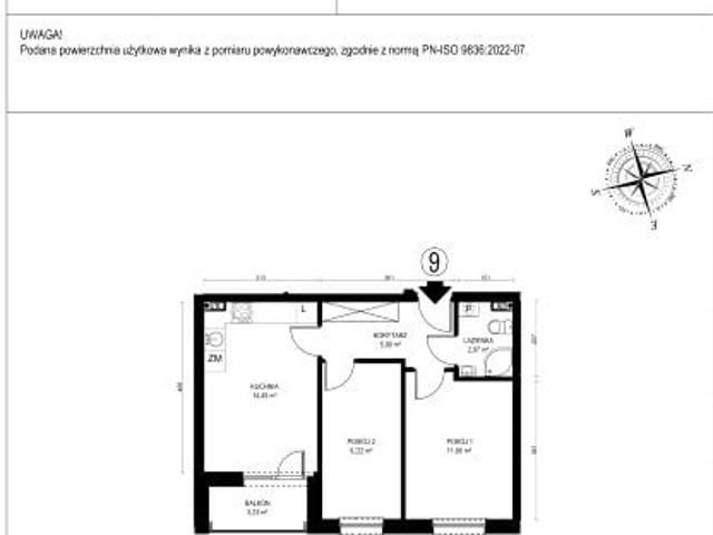 Mieszkanie 44,3m²