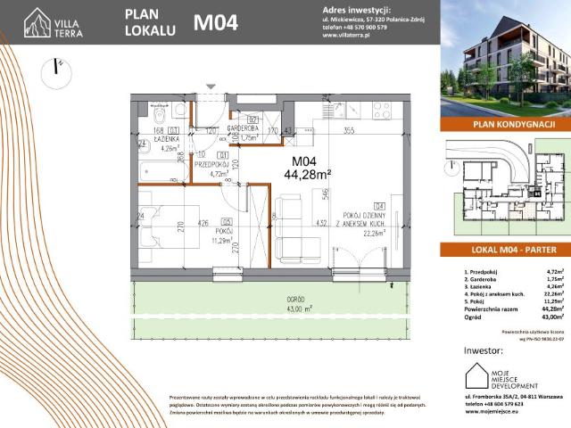 Mieszkanie 44,3m²