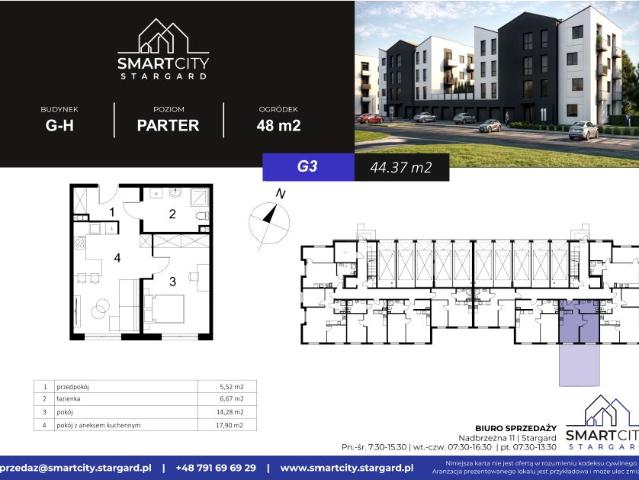 Mieszkanie 44,4m²