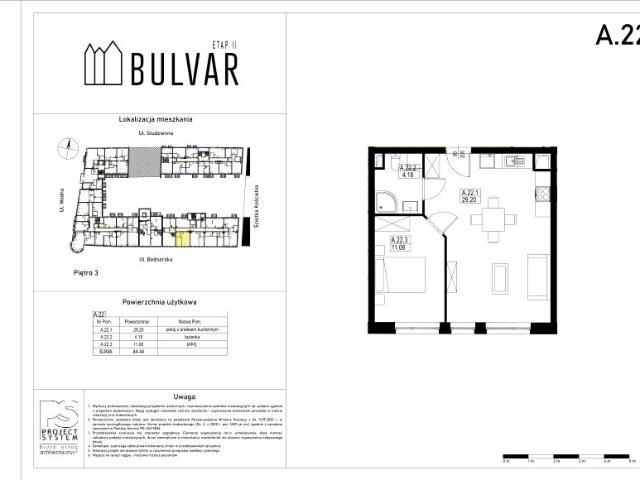 Mieszkanie 44,4m²