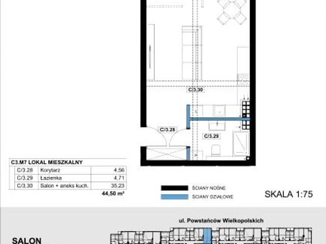 Mieszkanie 44,5m²