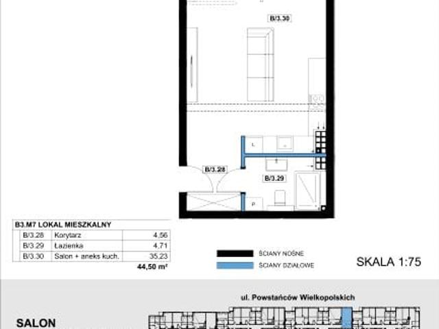 Mieszkanie 44,5m²