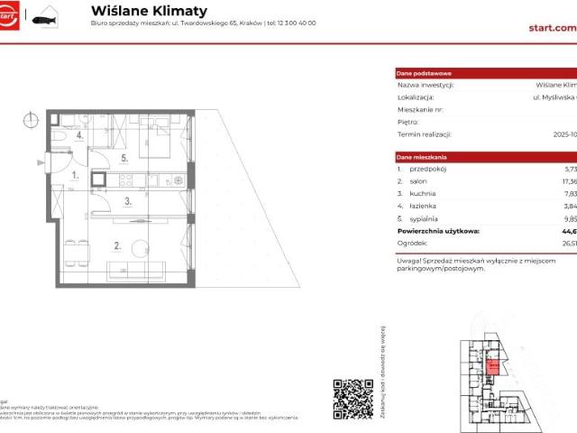 Mieszkanie 44,6m²
