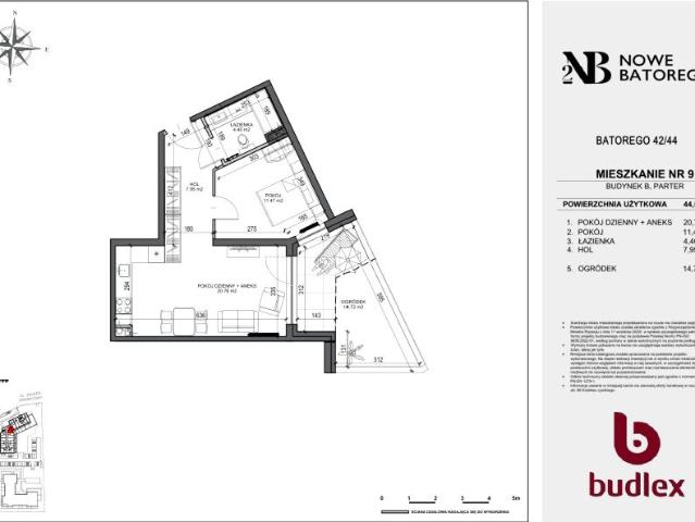 Mieszkanie 44,6m²